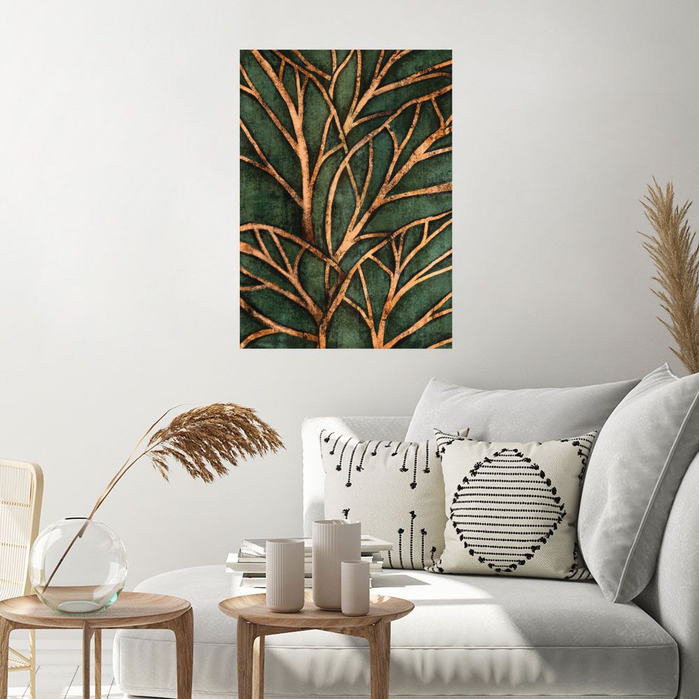 Affiche Arbres dorés élégants