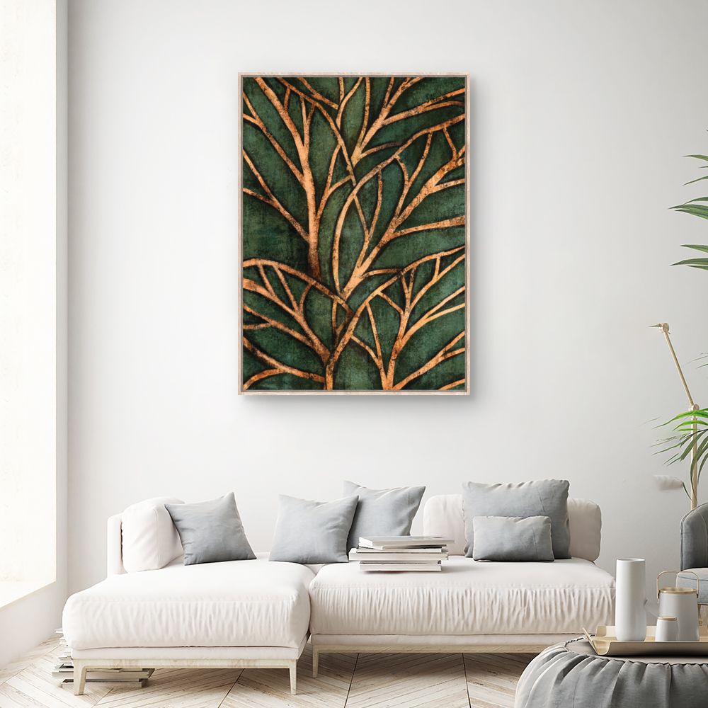 Tableau Arbres dorés élégants
