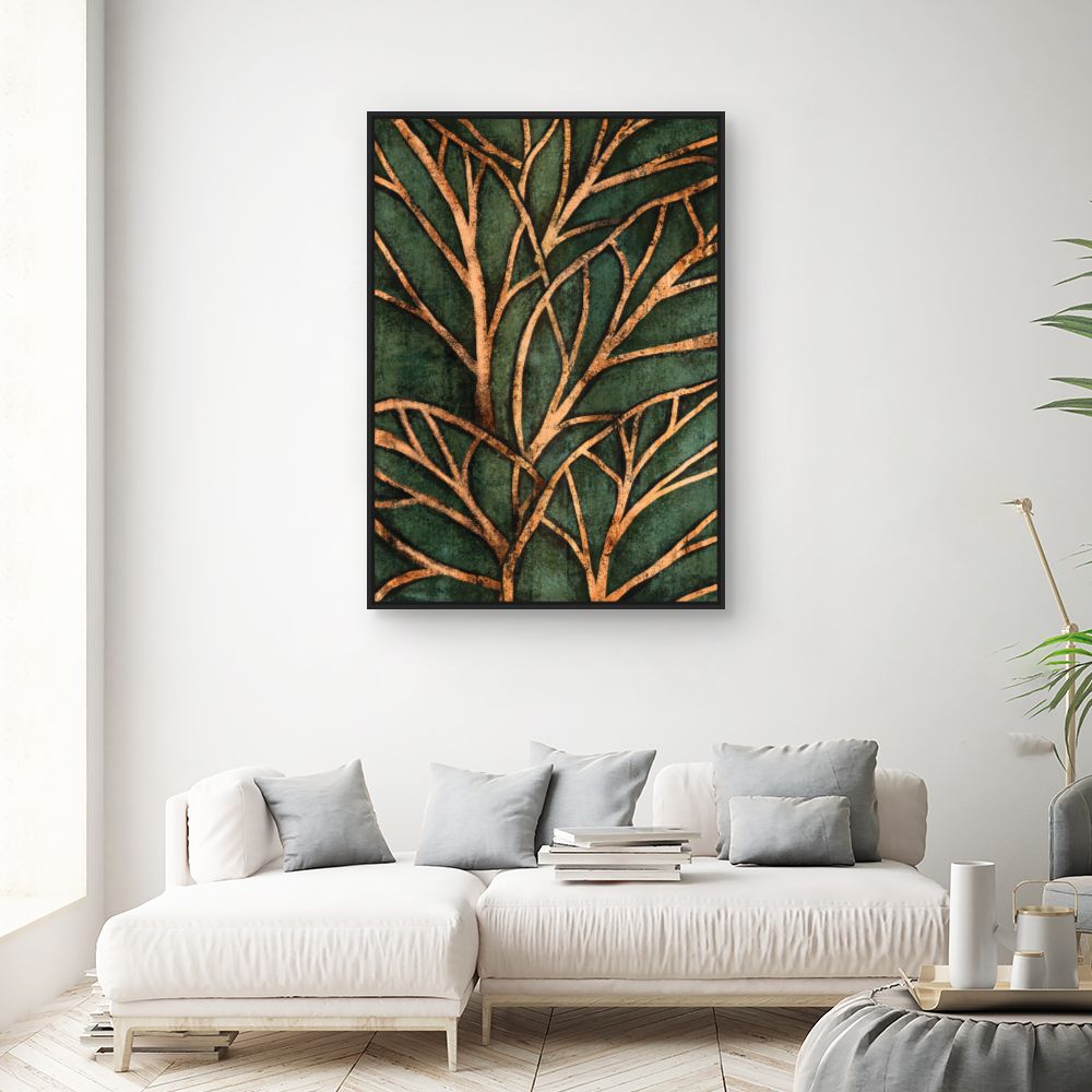 Tableau Arbres dorés élégants