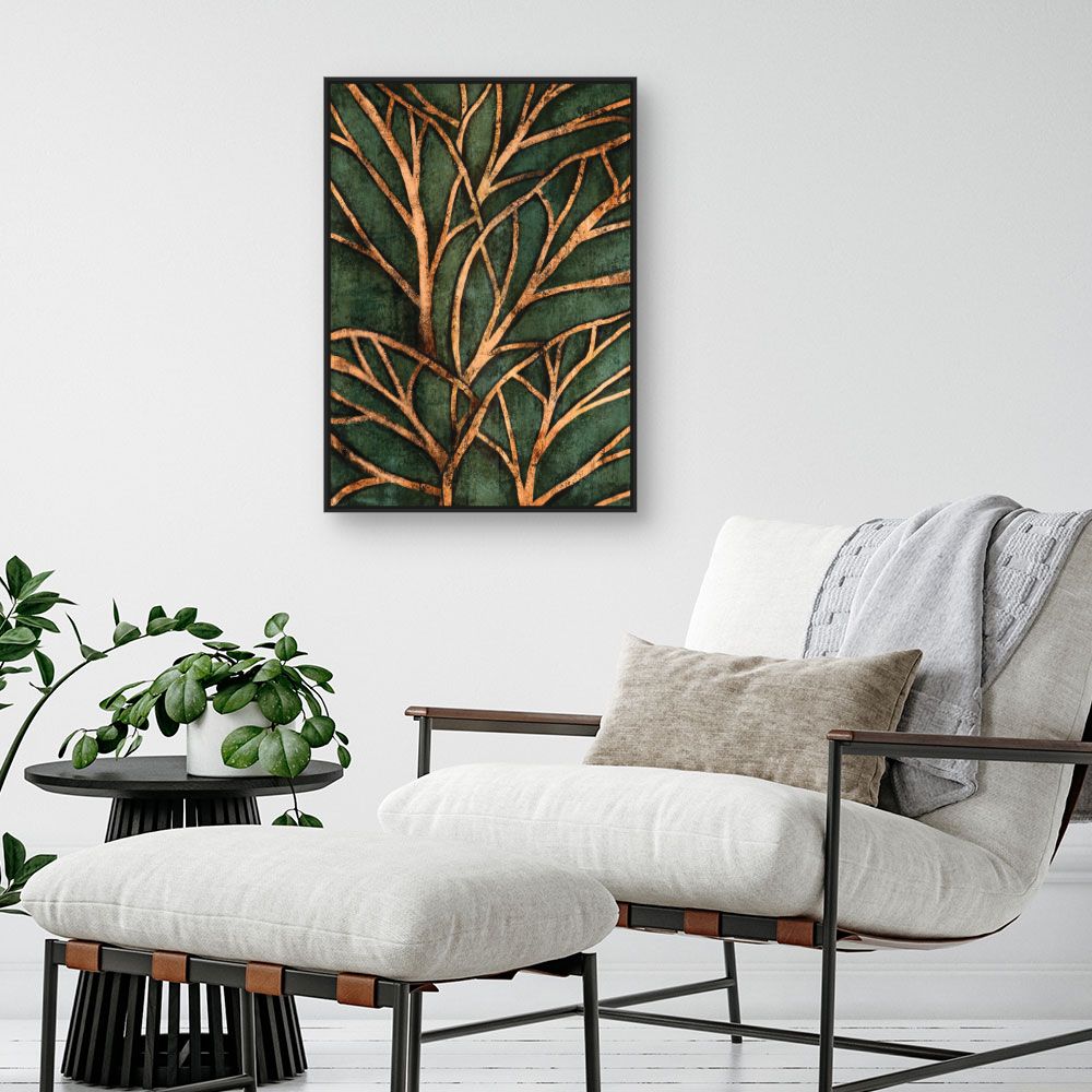 Tableau Arbres dorés élégants