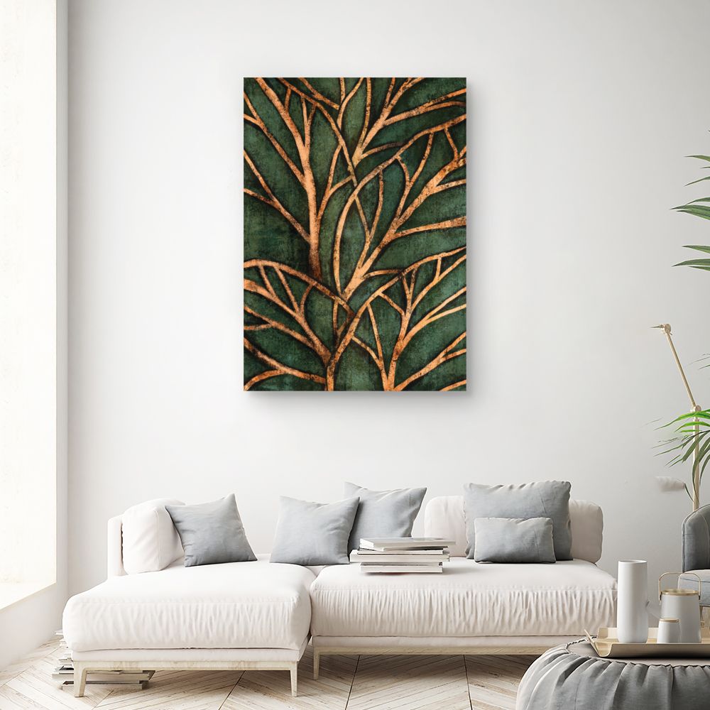 Tableau Arbres dorés élégants