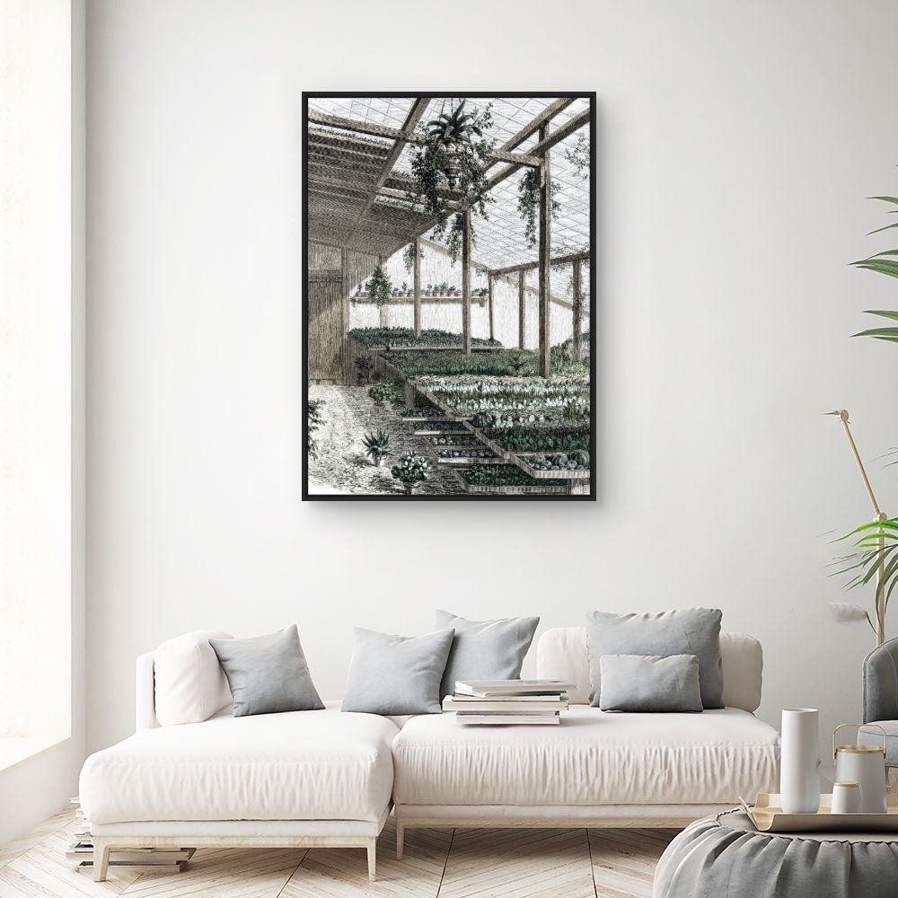 Tableau Serre luxuriante
