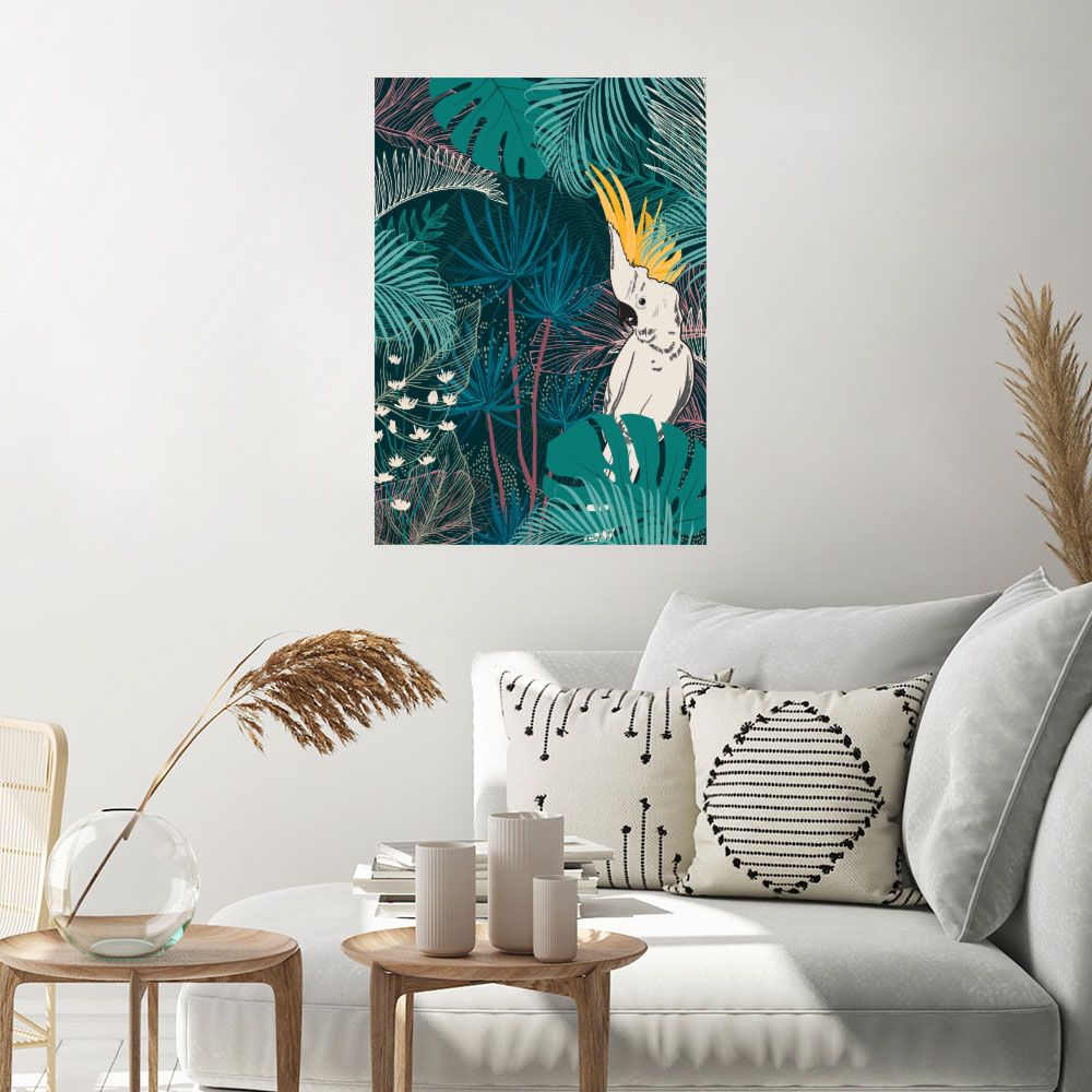 Affiche Forêt tropicale exotique