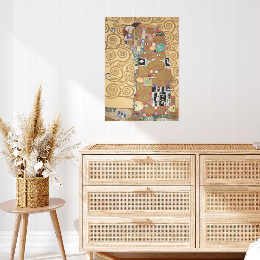 Affiche Étreinte dorée