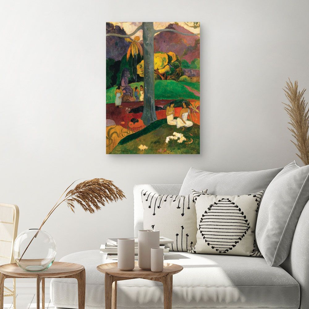 Tableau Scène tropicale vibrante