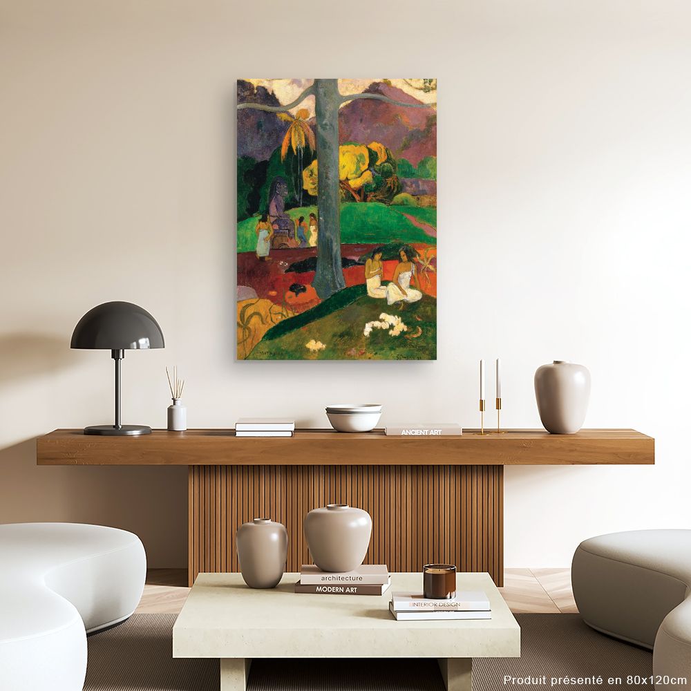 Tableau Scène tropicale vibrante