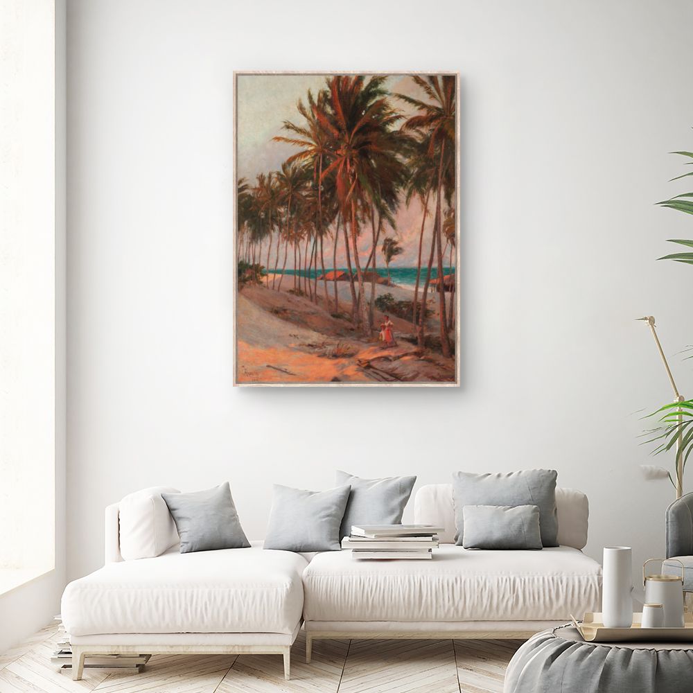 Tableau Palmiers tropicaux idylliques