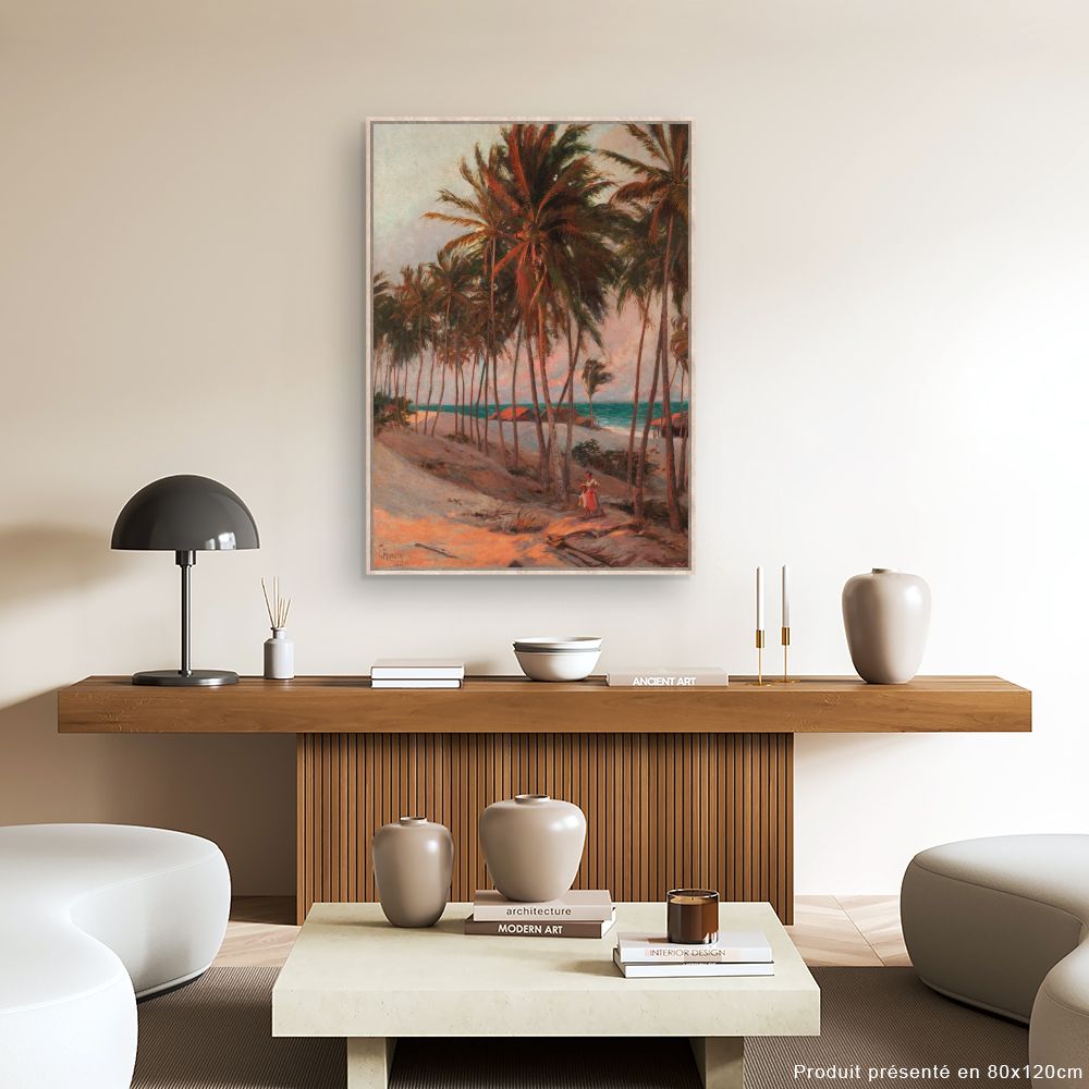 Tableau Palmiers tropicaux idylliques