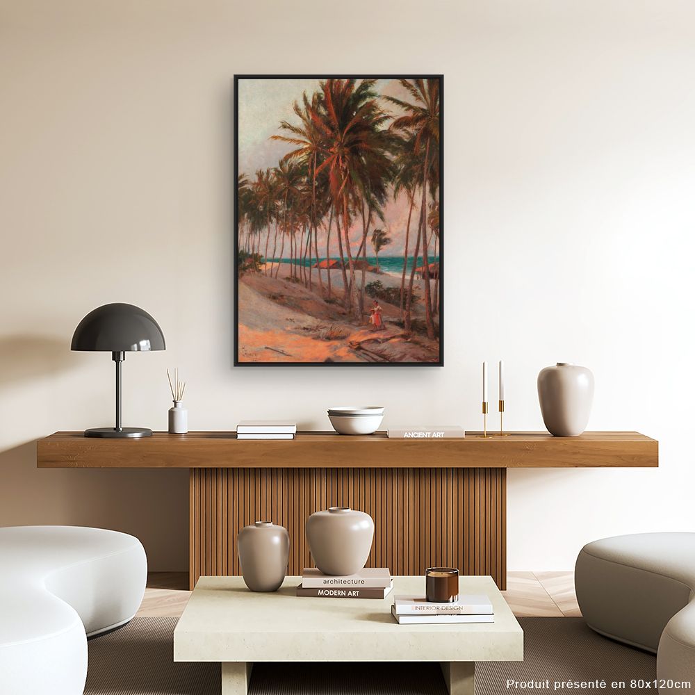 Tableau Palmiers tropicaux idylliques