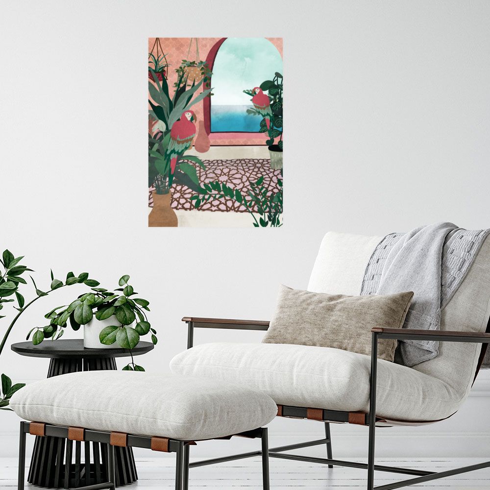 Affiche Perroquets tropicaux