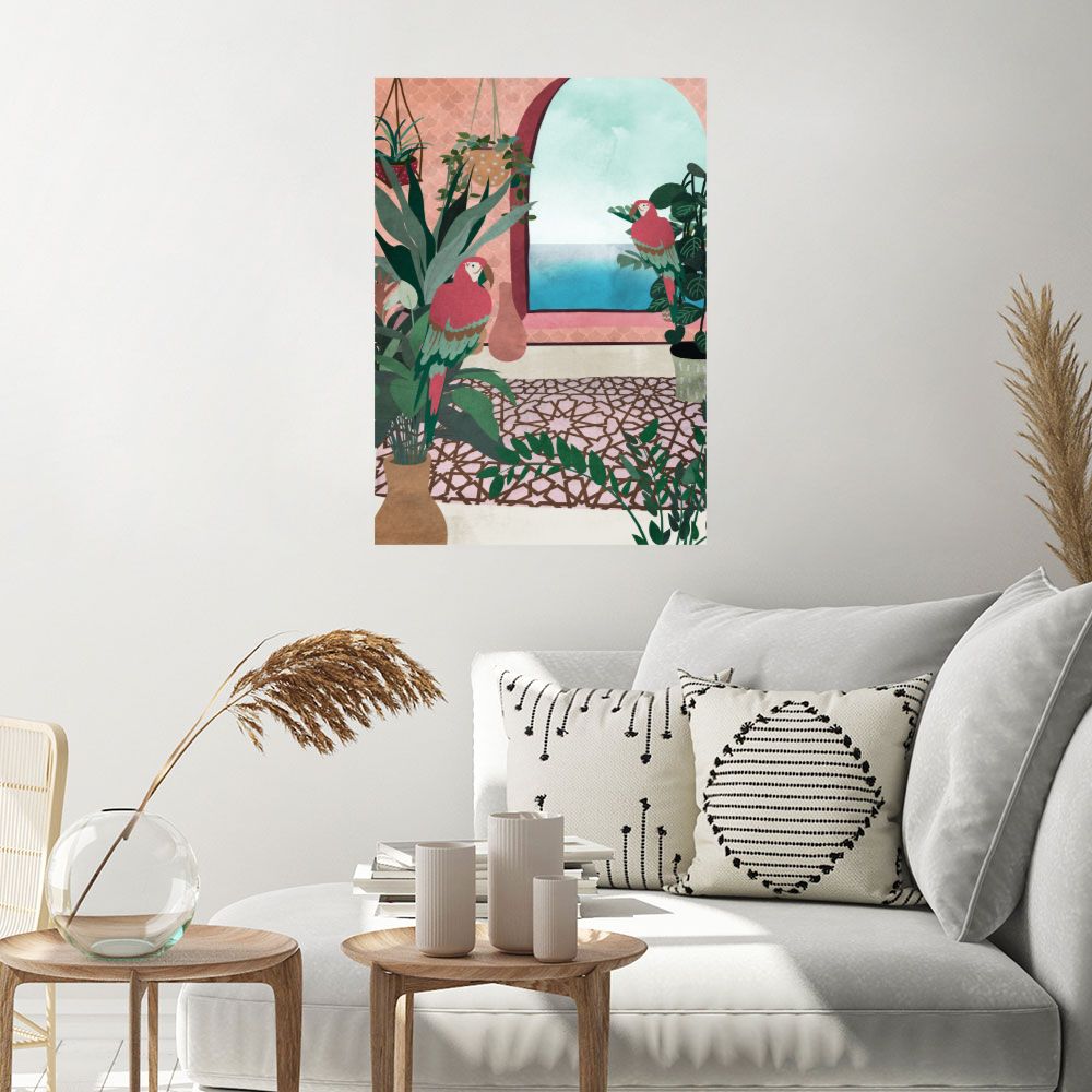 Affiche Perroquets tropicaux