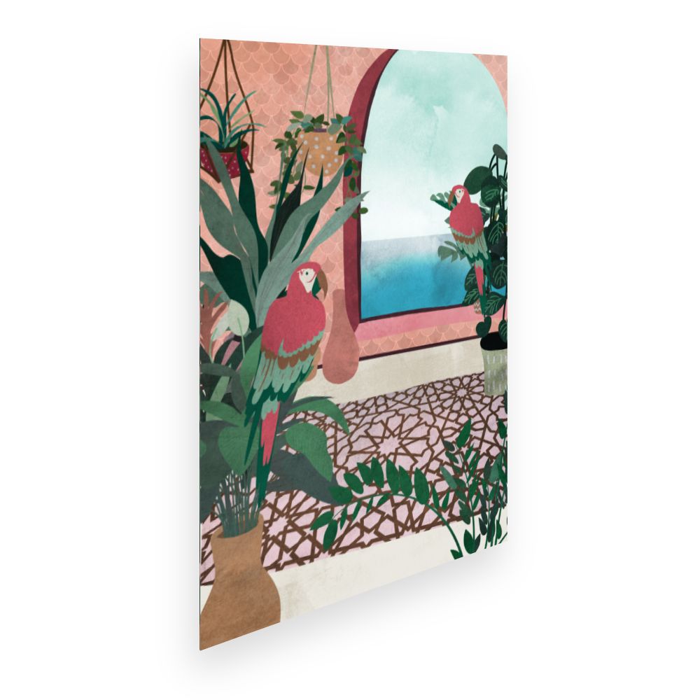 Affiche Perroquets tropicaux