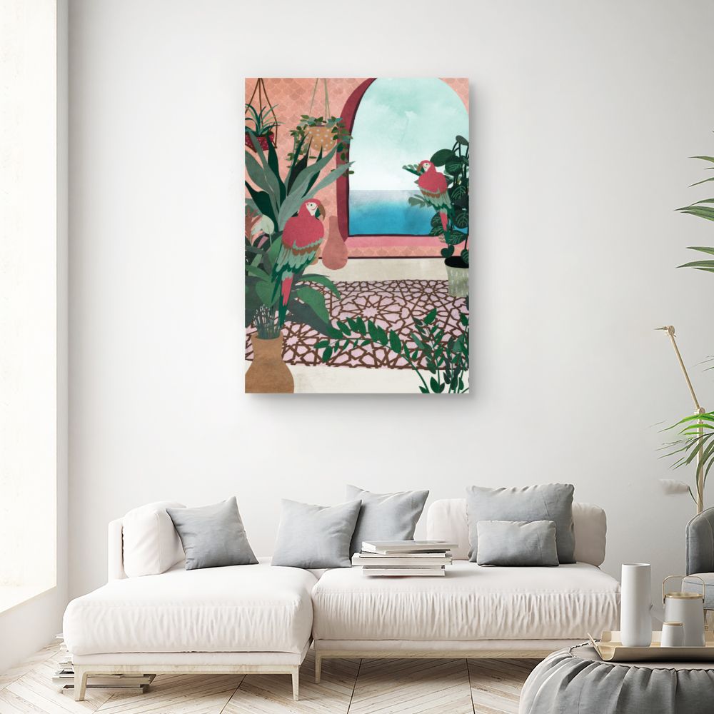 Tableau Perroquets tropicaux