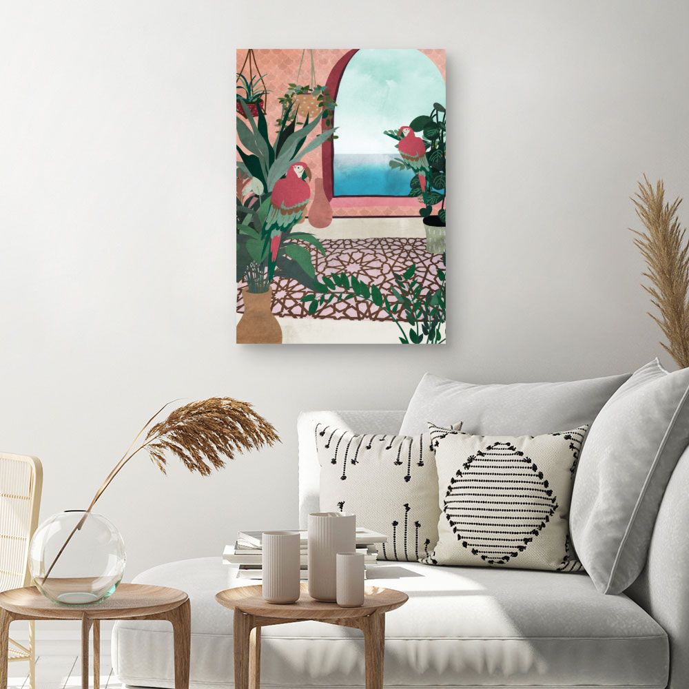 Tableau Perroquets tropicaux
