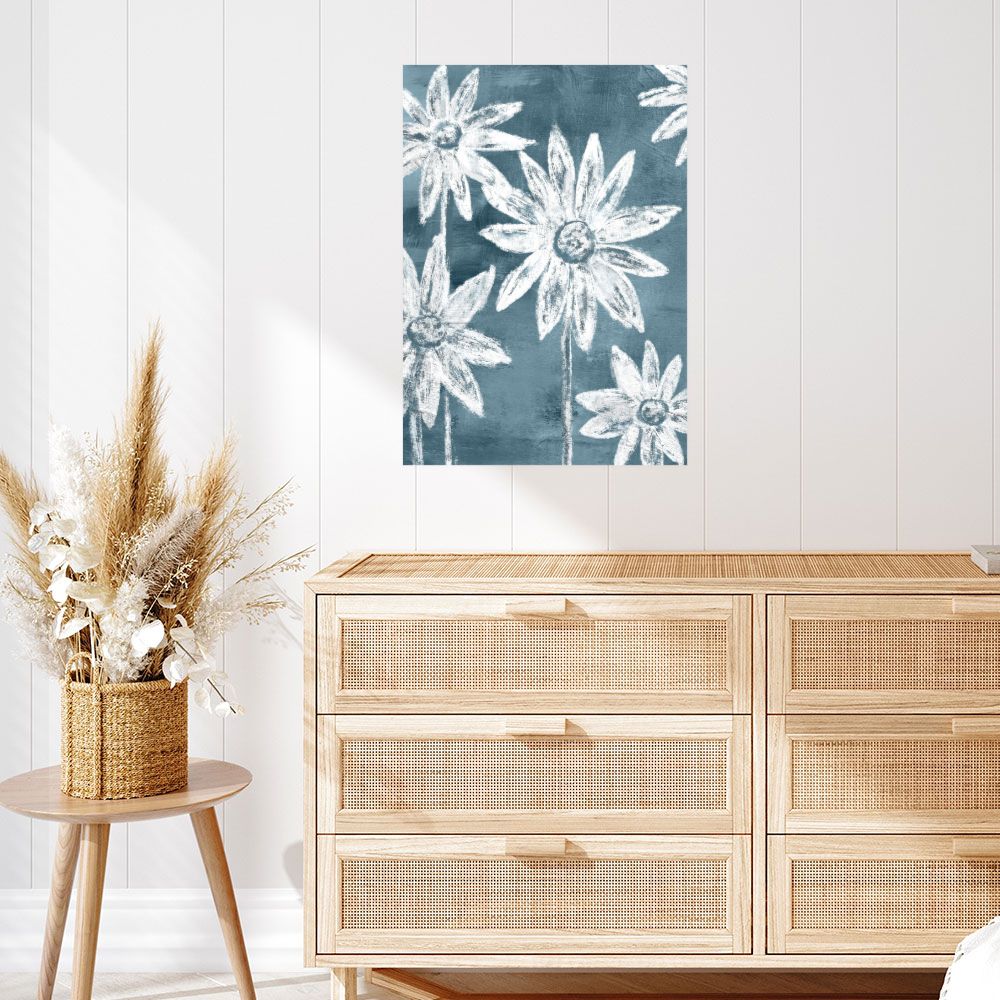 Affiche Fleurs esquissées
