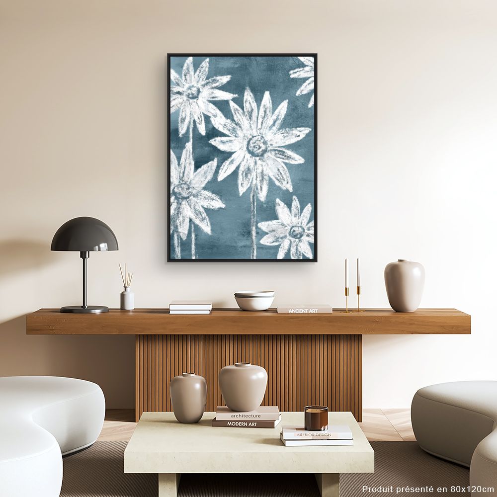 Tableau Fleurs abstraites