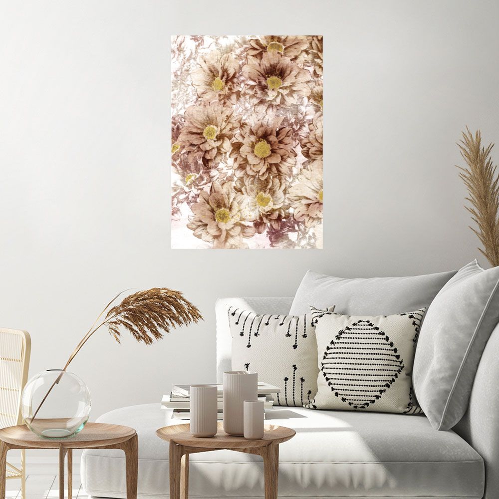 Affiche Fleurs vintage élégantes