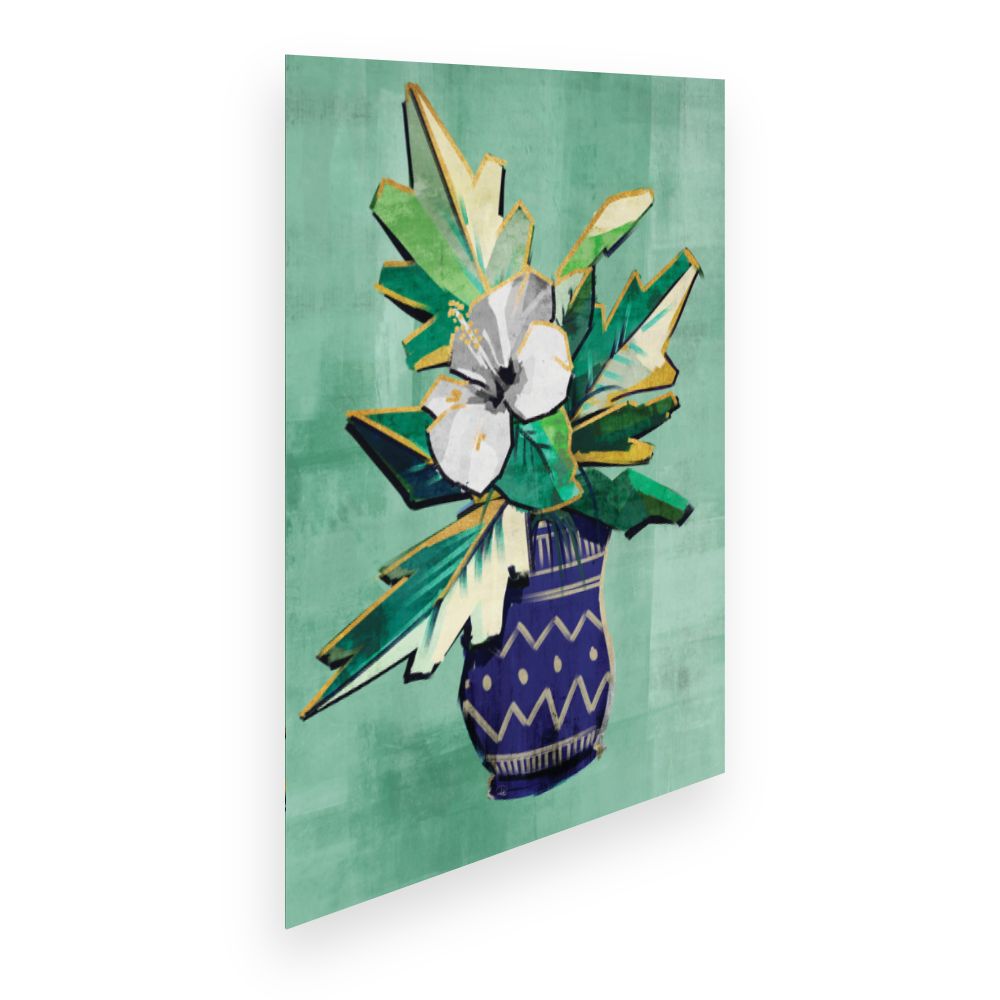 Affiche Vase fleuri vif