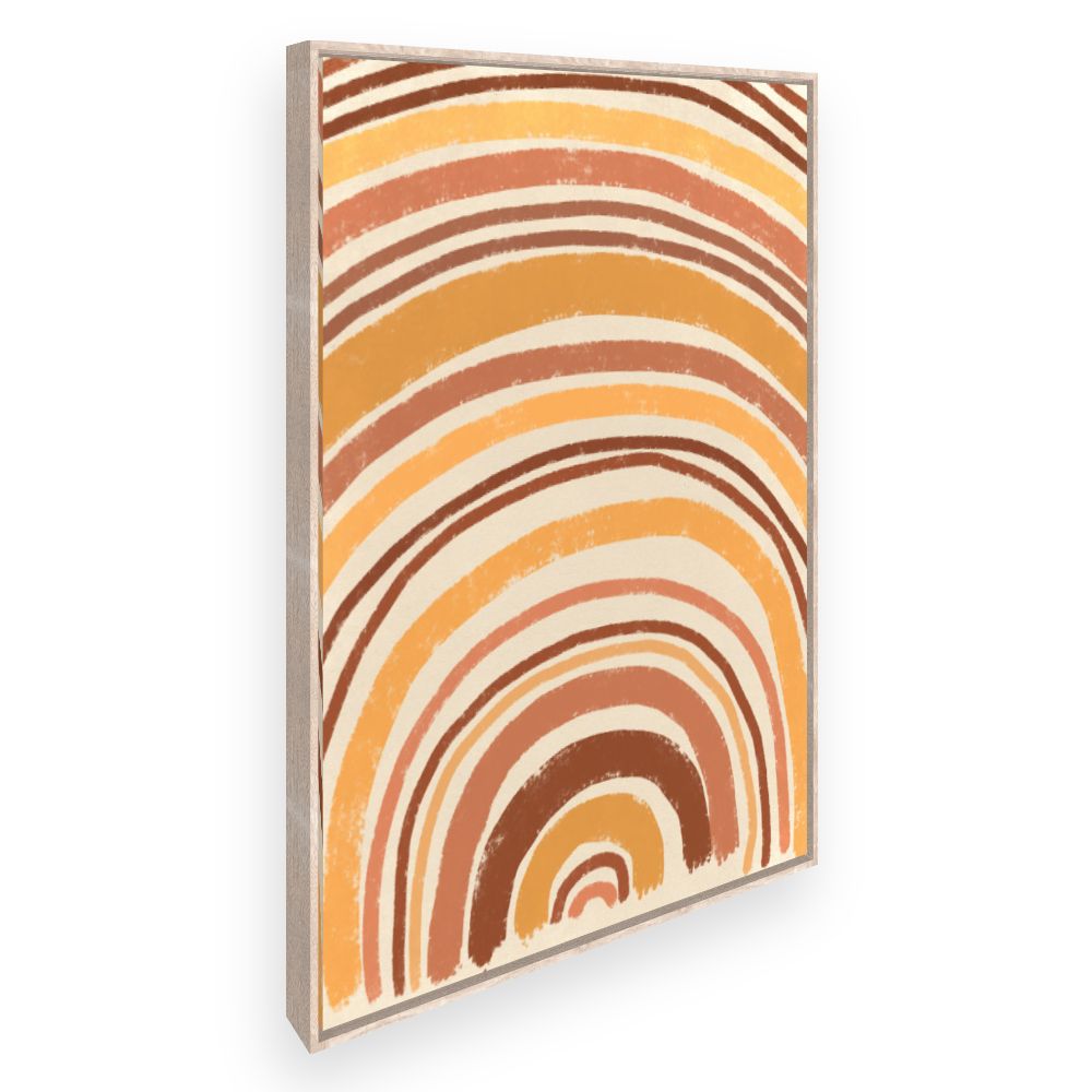 Toile Arcs colorés vintage