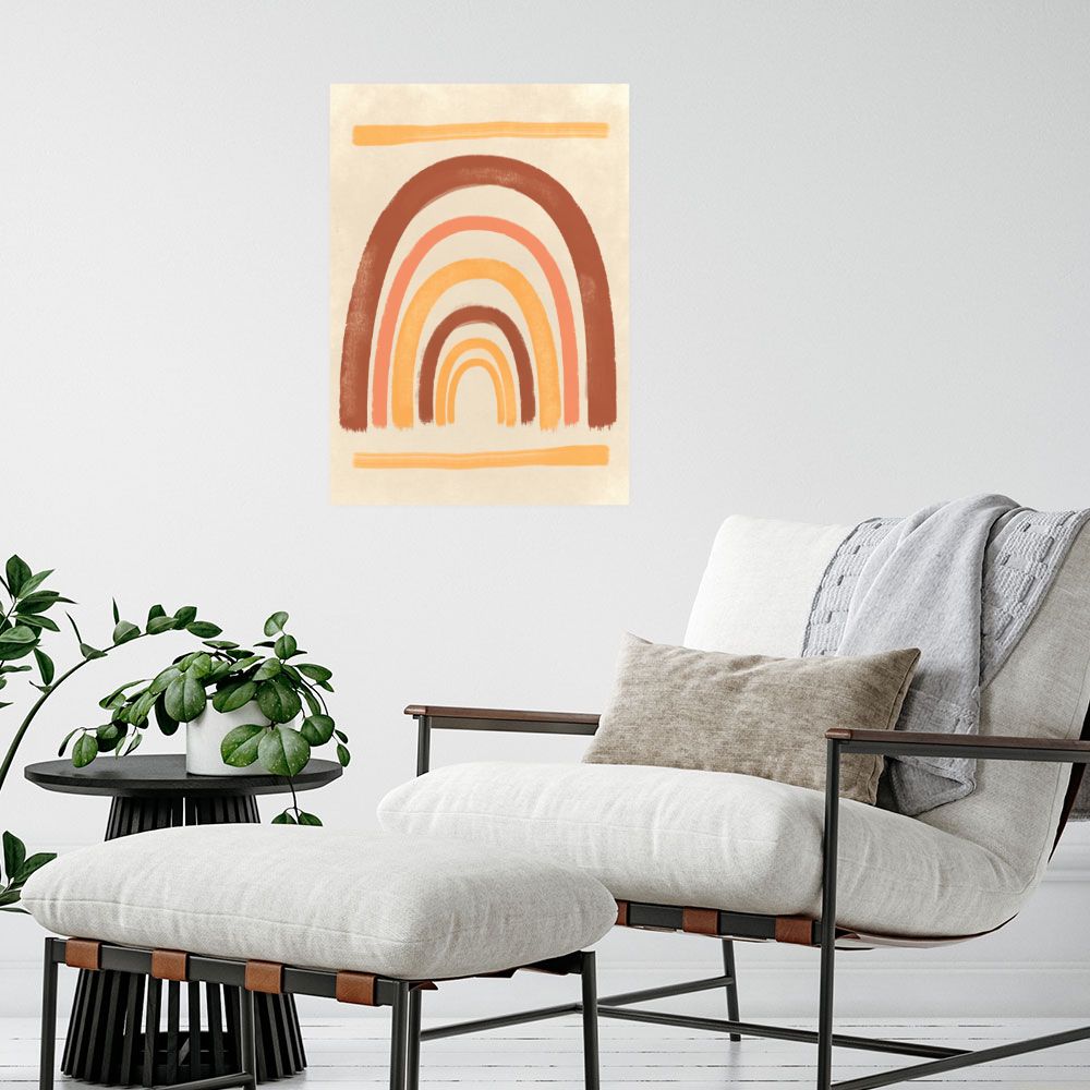 Affiche Arc pastel chaleureux