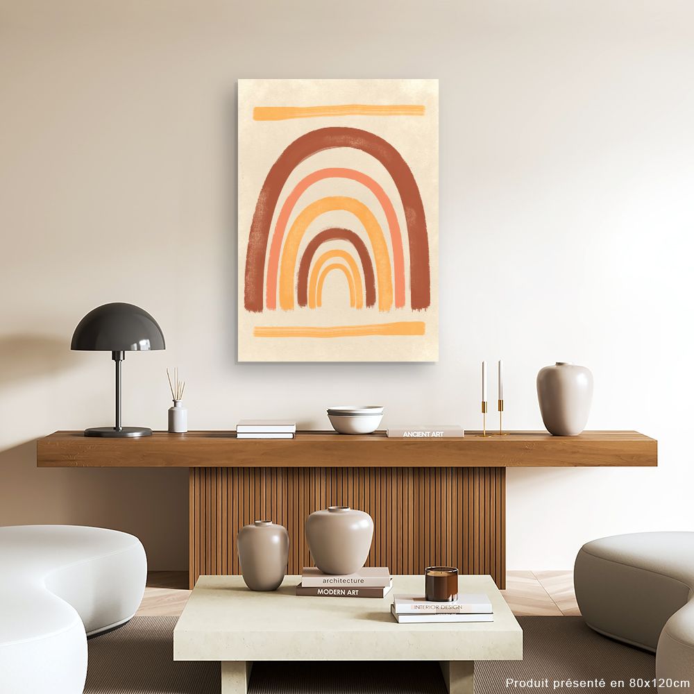 Tableau Arcs colorés abstraits