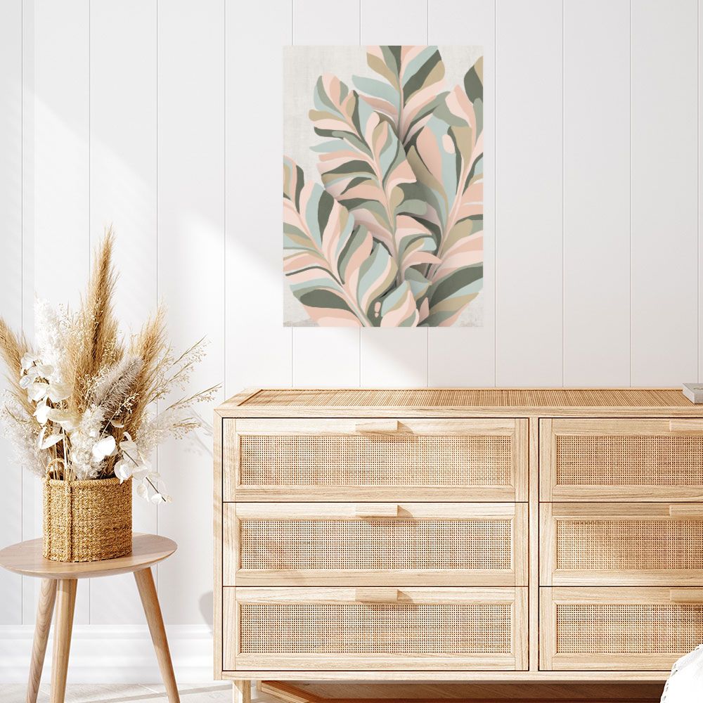 Affiche Feuillage pastel