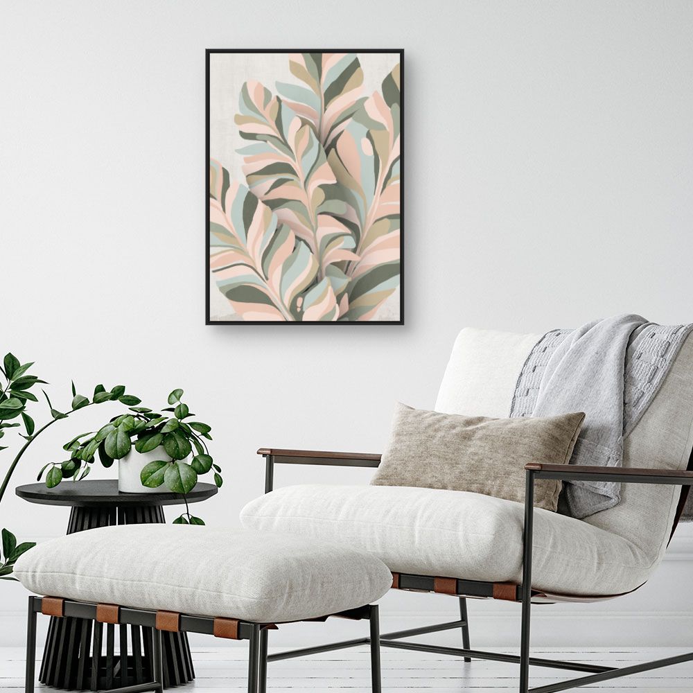 Tableau Feuillage pastel élégant