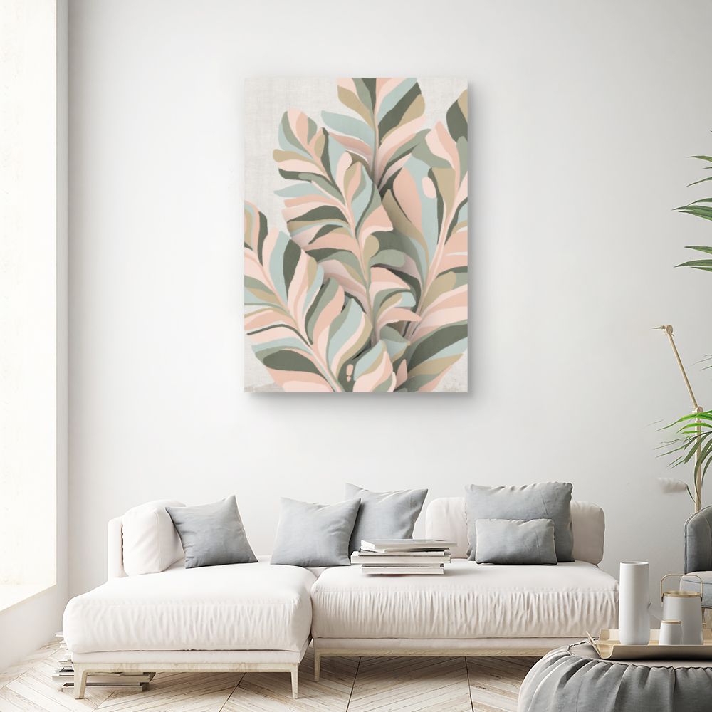 Tableau Feuillage pastel élégant