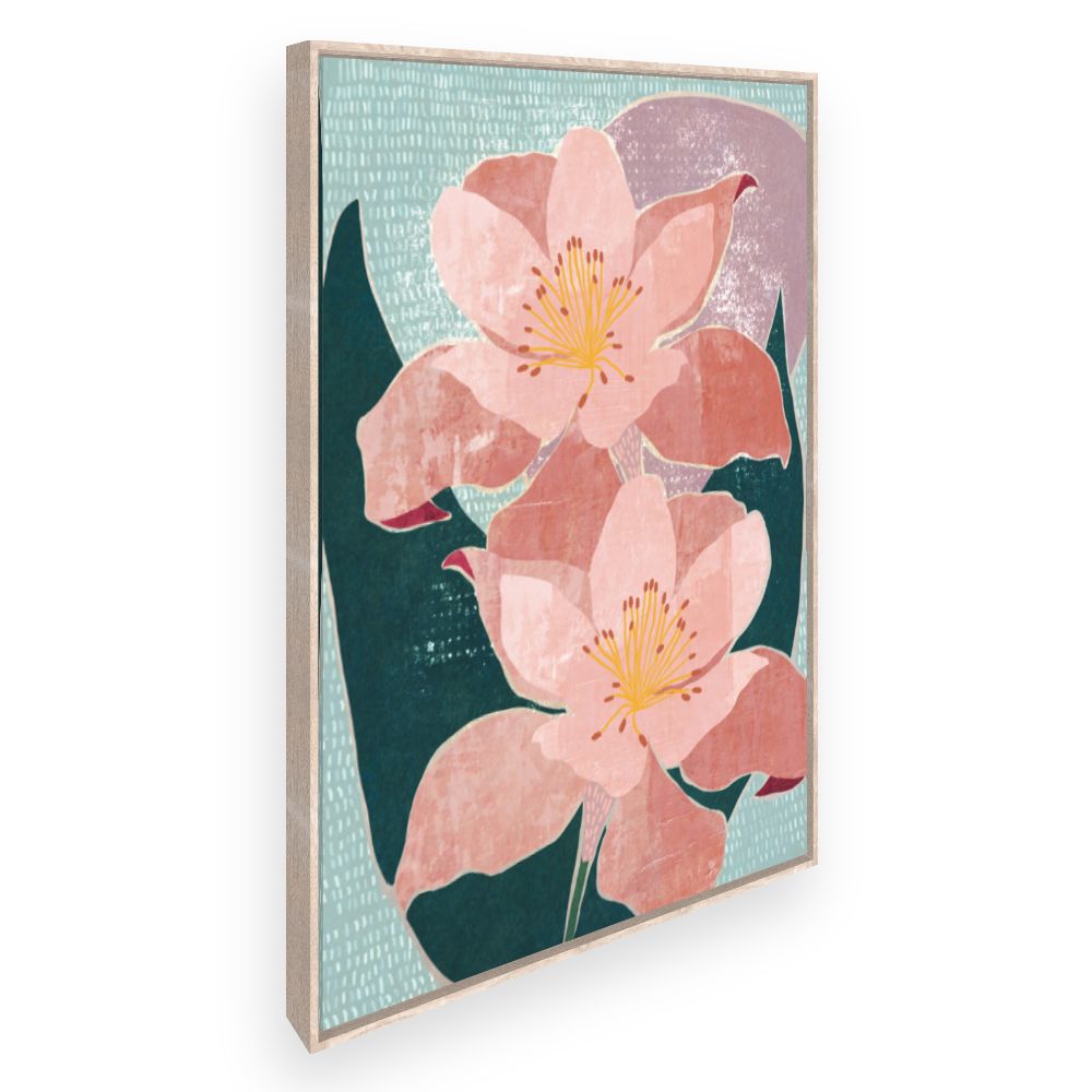 Toile Fleurs élégantes