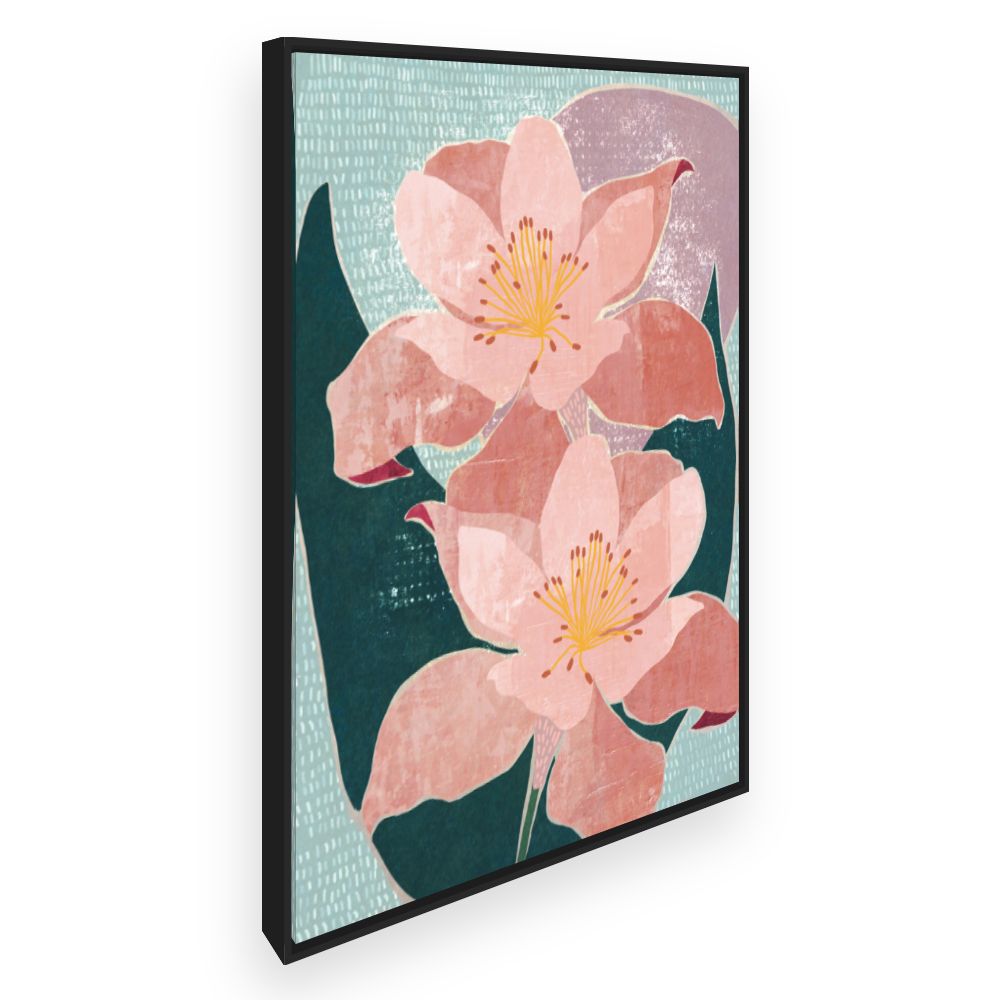 Toile Fleurs élégantes
