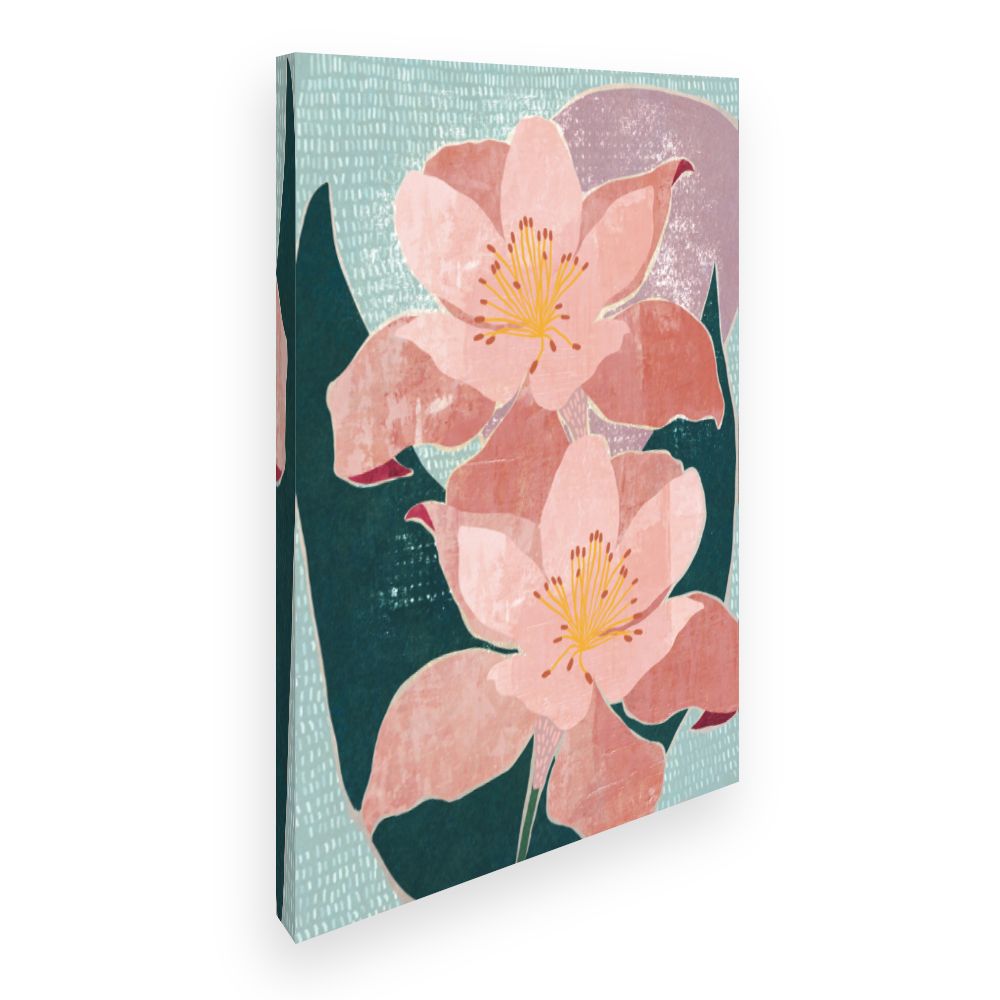 Toile Fleurs élégantes