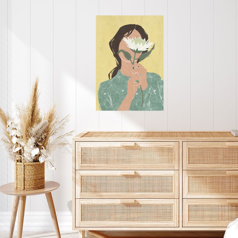 Affiche Fleur délicate féminine