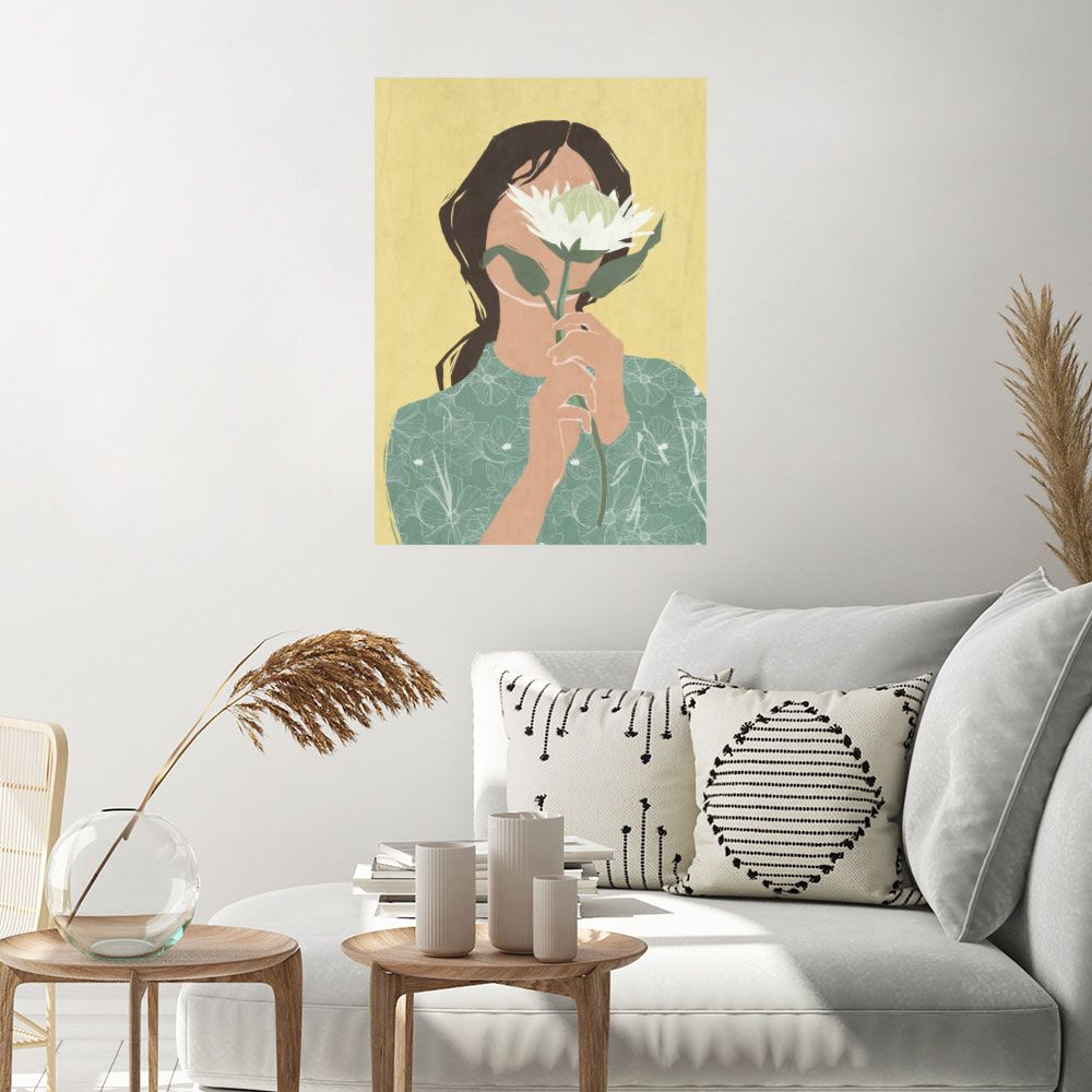 Affiche Fleur délicate féminine