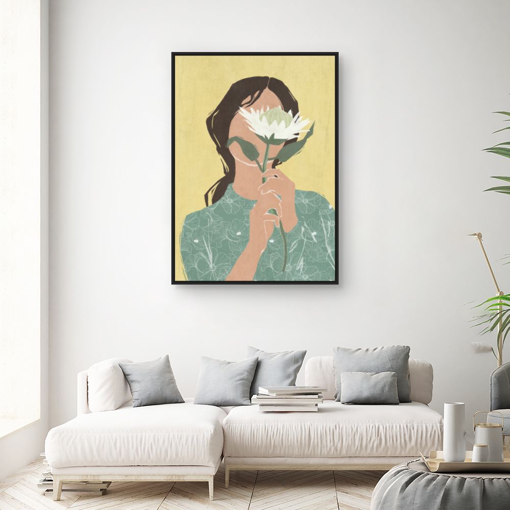 Tableau Femme fleur mystère