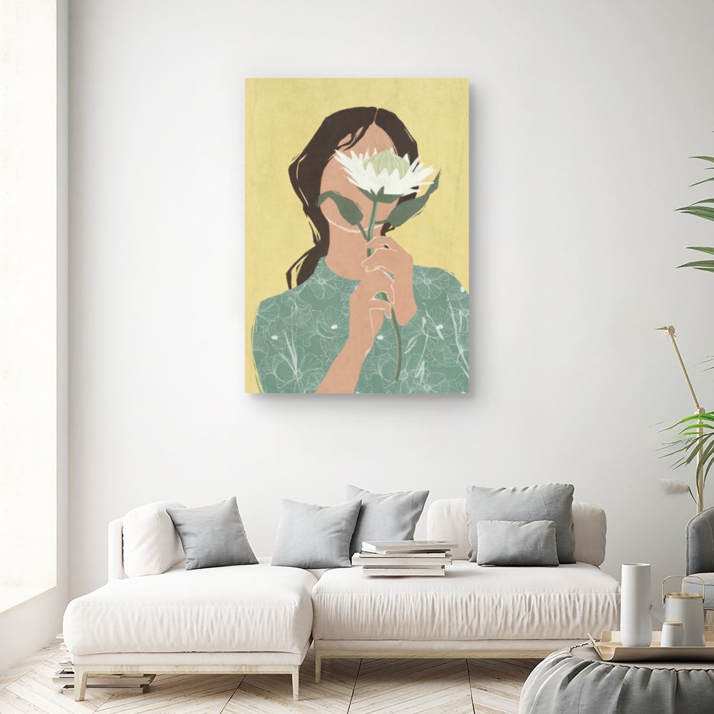 Tableau Femme fleur mystère