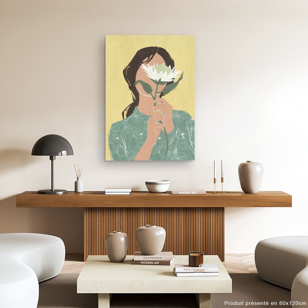 Tableau Femme fleur mystère