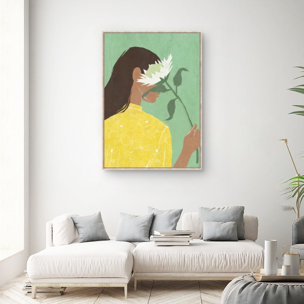 Tableau Femme au tournesol