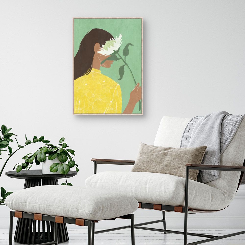 Tableau Femme au tournesol
