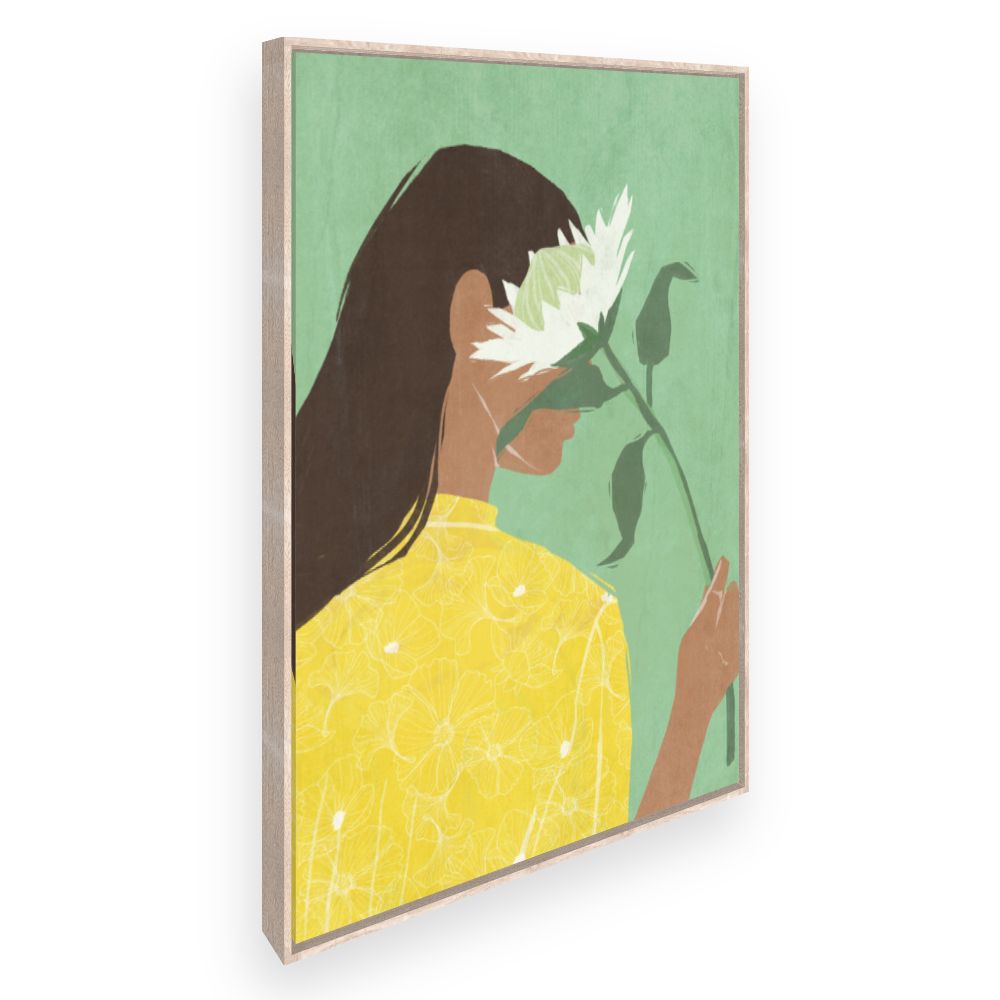 Toile Femme au tournesol