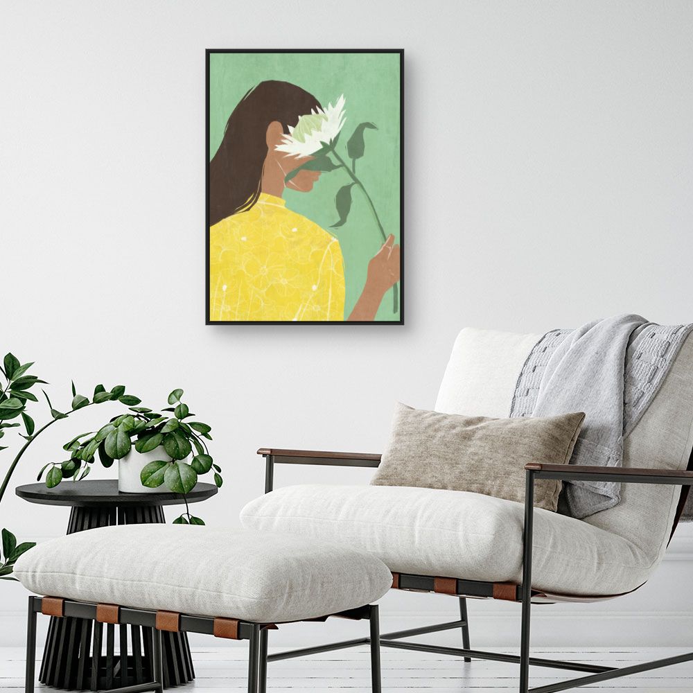 Tableau Femme au tournesol