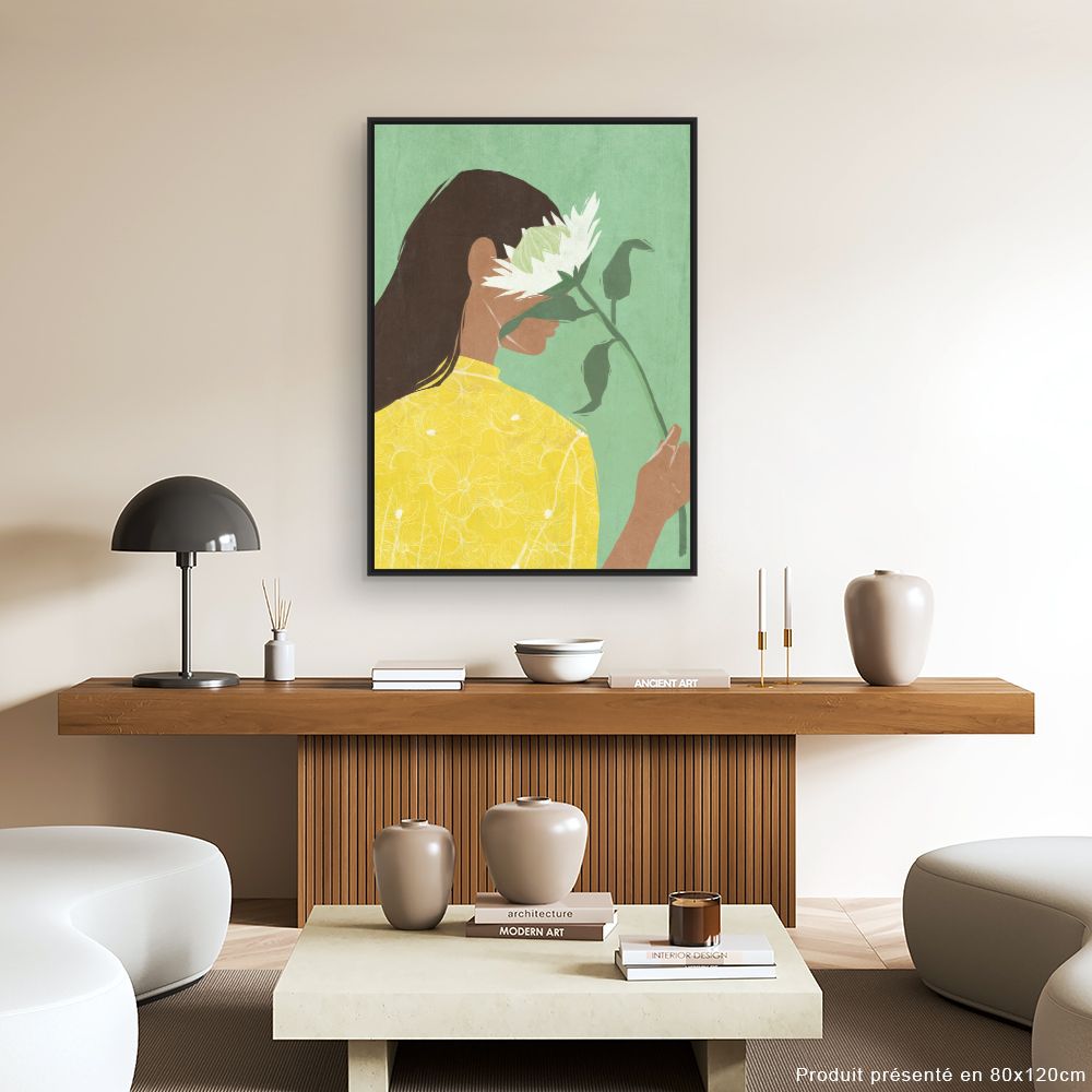 Tableau Femme au tournesol