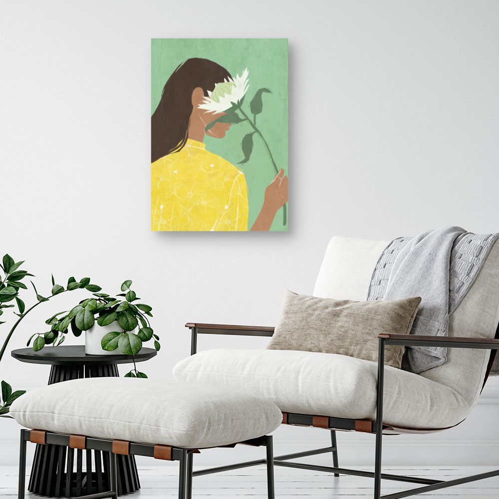 Tableau Femme au tournesol