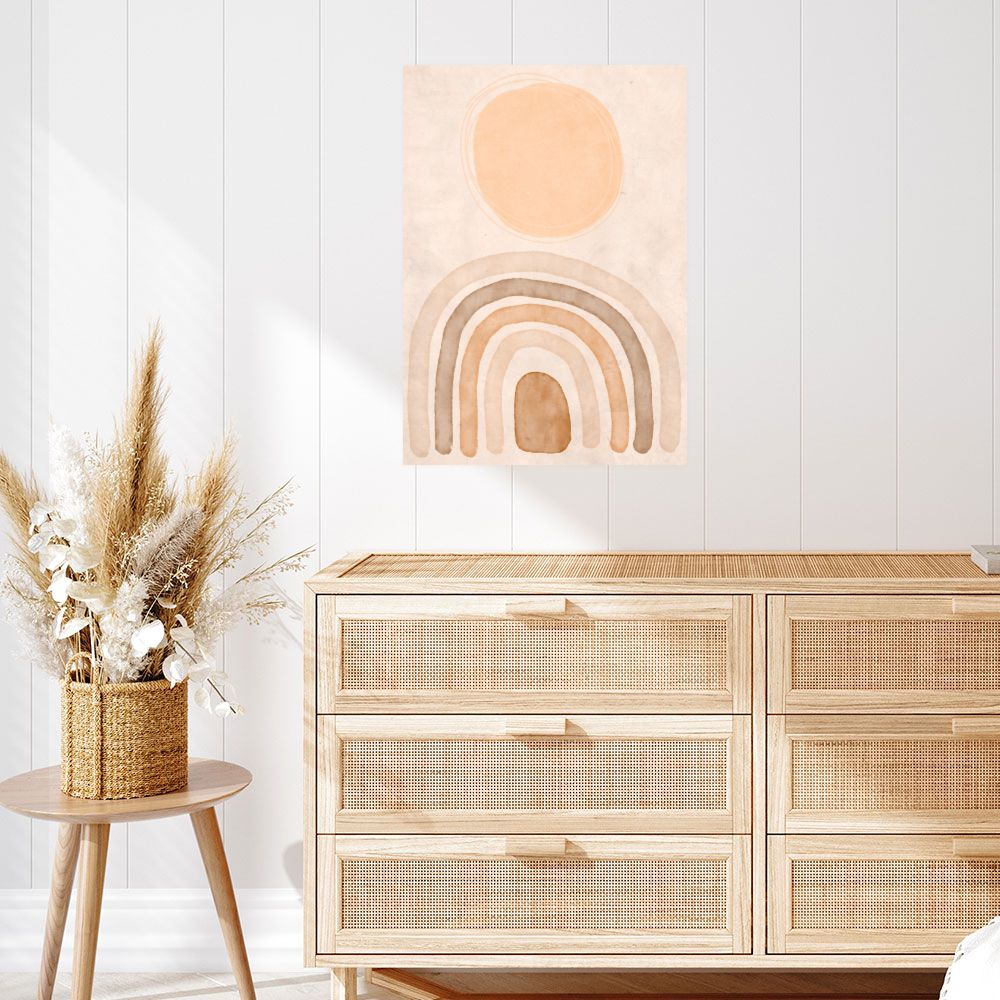 Affiche Arc pastel doux