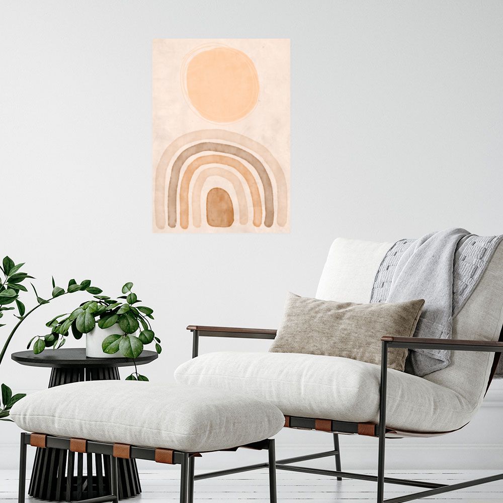 Affiche Arc pastel doux