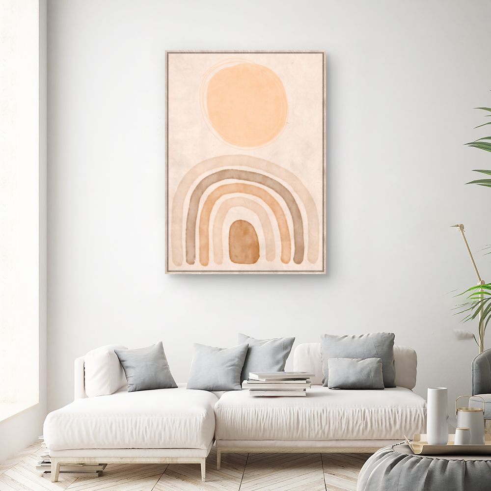 Tableau Courbes abstraites douces