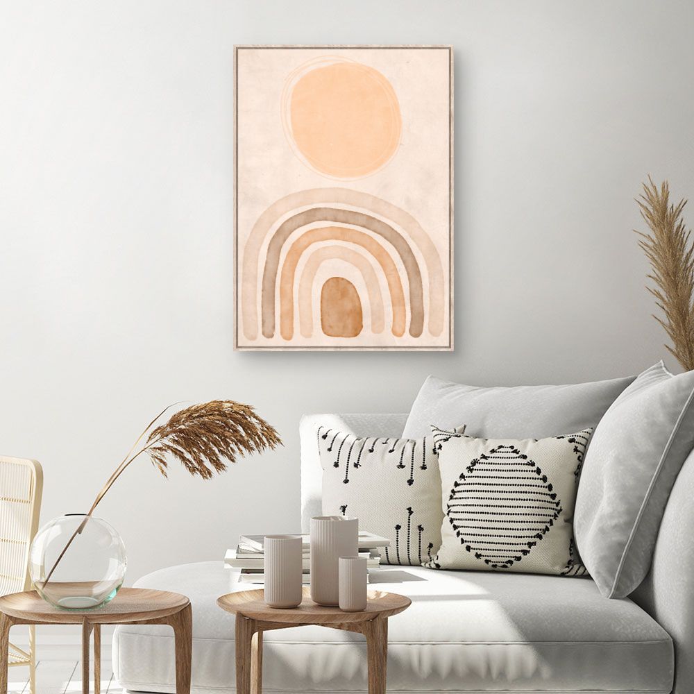 Tableau Courbes abstraites douces