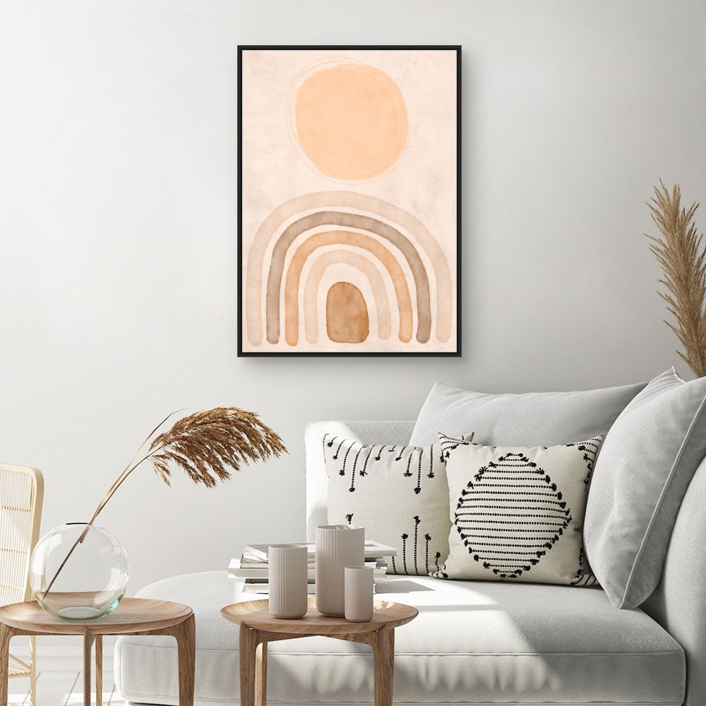 Tableau Courbes abstraites douces