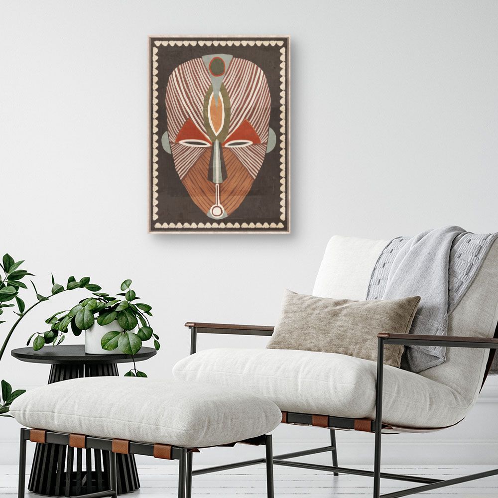 Tableau Masque tribal coloré