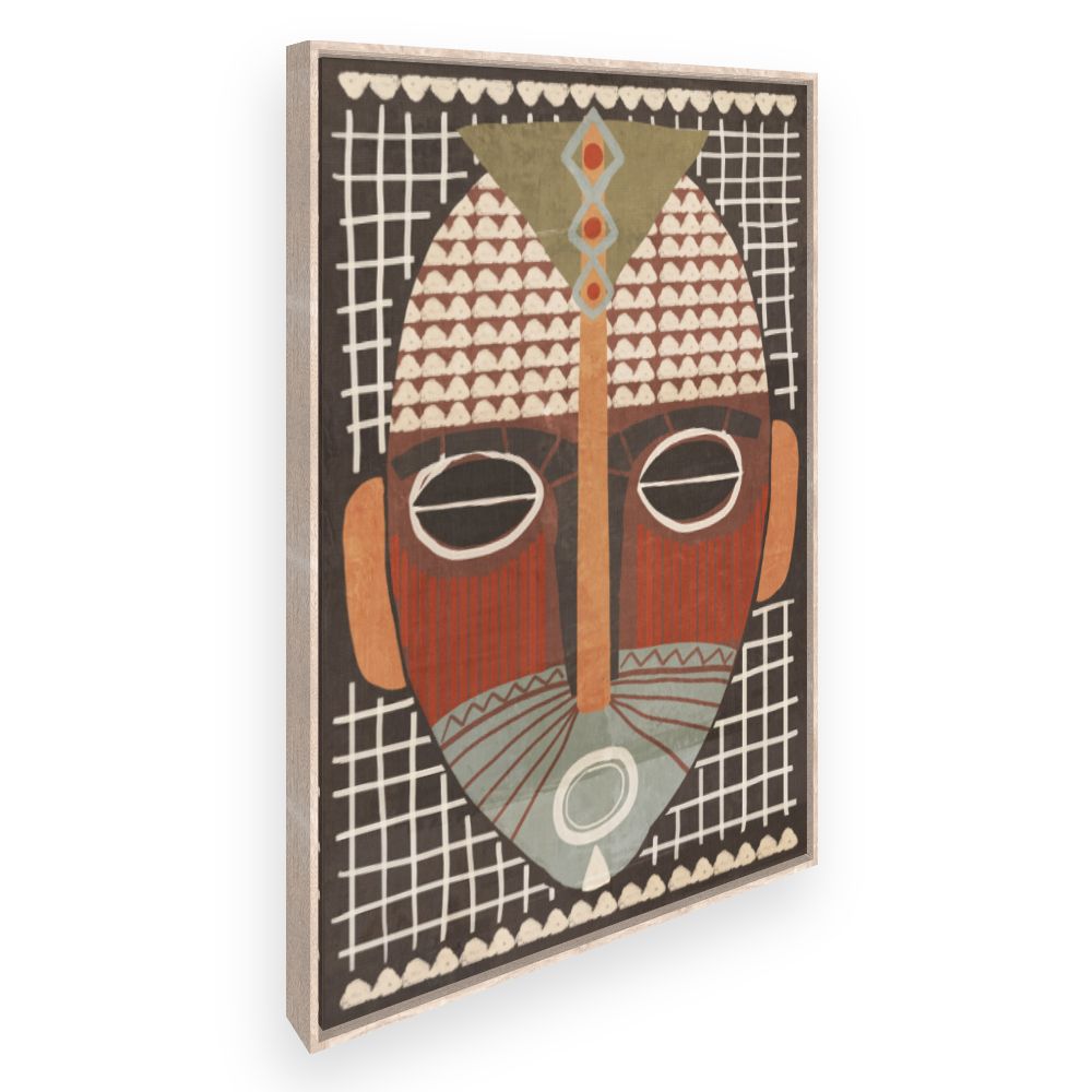Toile Masque tribal coloré