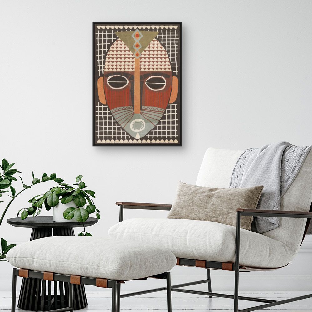 Tableau Masque tribal coloré